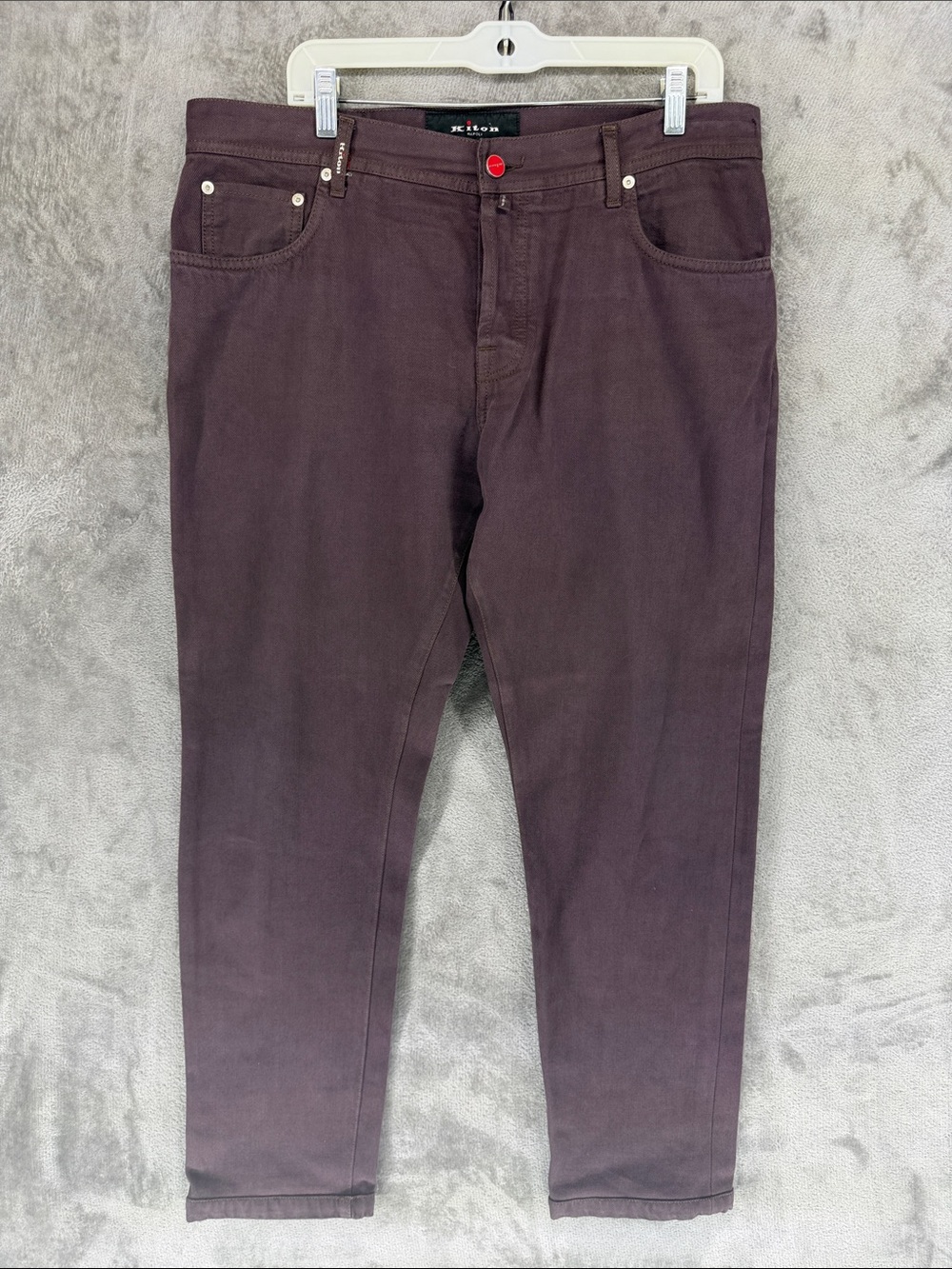 Kiton Napoli Italy Purple Pocket Button Fly Jeans Men’s size 38